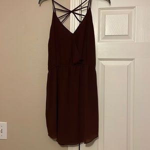 Brown light dress